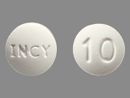 INCY 10: (50881-010) Jakafi 10 mg Oral Tablet by Incyte Corporation