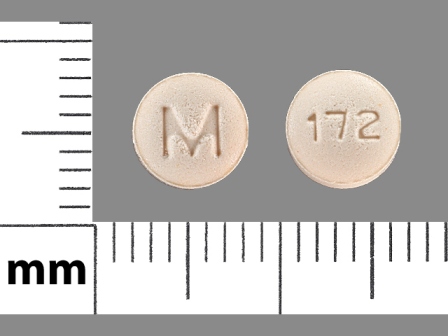 M 172: (51079-023) Metolazone 2.5 mg Oral Tablet by Udl Laboratories, Inc.
