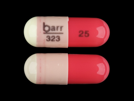 barr 323 25: (51079-077) Hydroxyzine Hydrochloride 25 mg (As Hydroxyzine Pamoate 42.6 mg) Oral Capsule by Mylan Institutional Inc.