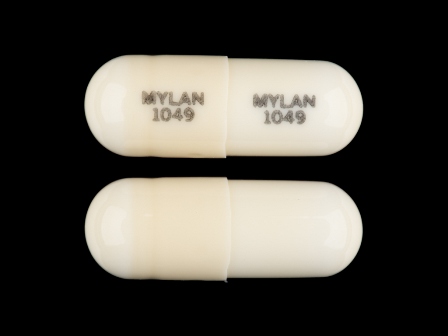 MYLAN 1049: (51079-436) Doxepin Hydrochloride 10 mg Oral Capsule by Udl Laboratories, Inc.