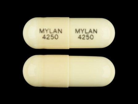 MYLAN 4250: (51079-438) Doxepin Hydrochloride 50 mg Oral Capsule by Udl Laboratories, Inc.