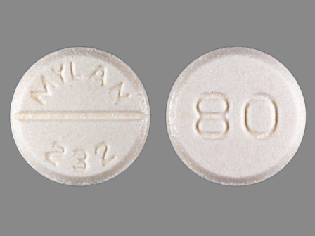 MYLAN 232 80: (51079-527) Furosemide 80 mg Oral Tablet by Udl Laboratories, Inc.