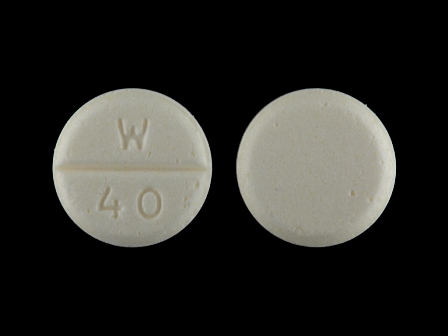 W 40: (51079-847) Digoxin 125 Mcg Oral Tablet by Udl Laboratories, Inc.