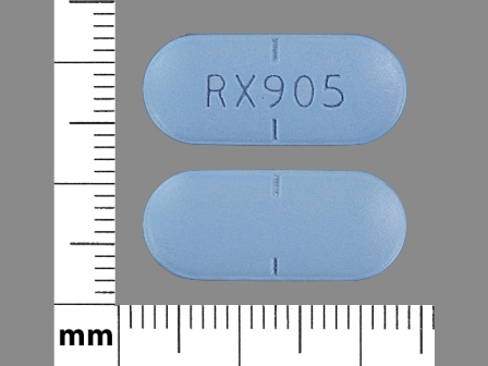 RX905: (51660-905) Valacyclovir 1 g/1 Oral Tablet, Film Coated by Bryant Ranch Prepack