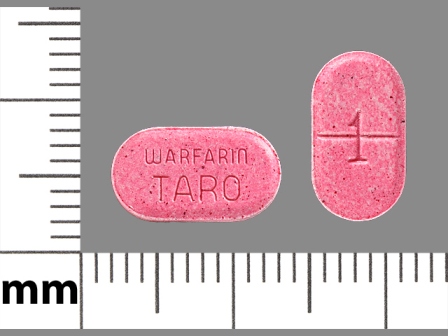 1 WARFARIN TARO: (51672-4027) Warfarin Sodium 1 mg Oral Tablet by Taro Pharmaceuticals U.S.a., Inc.