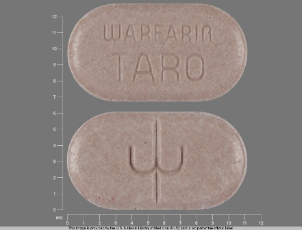 3 WARFARIN TARO: (51672-4030) Warfarin Sodium 3 mg Oral Tablet by Taro Pharmaceuticals U.S.a., Inc.