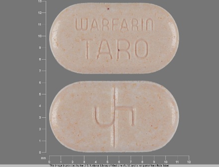 5 WARFARIN TARO: (51672-4032) Warfarin Sodium 5 mg Oral Tablet by Taro Pharmaceuticals U.S.a., Inc.