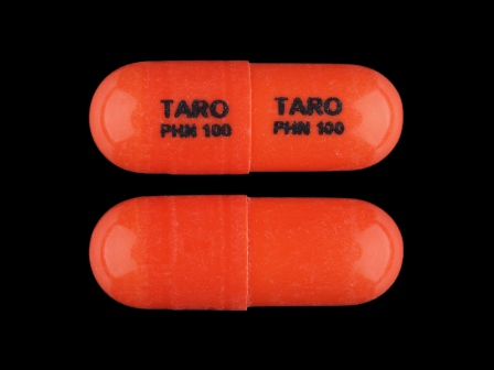 TARO PHN 100: (51672-4111) Phenytoin Sodium 100 mg Oral Capsule, Extended Release by Ncs Healthcare of Ky, Inc Dba Vangard Labs