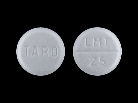 TARO LMT 25: (51672-4130) Lamotrigine 25 mg Oral Tablet by Taro Pharmaceuticals U.S.a., Inc.