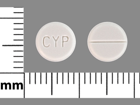 CYP: (51991-838) Cyproheptadine Hydrochloride 4 mg by Breckenridge Pharmaceutical, Inc.
