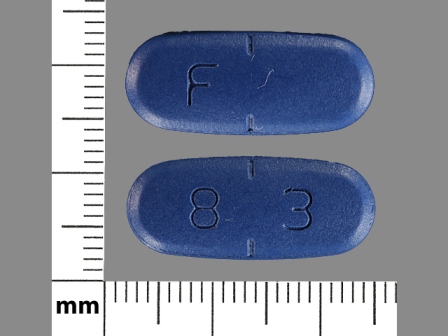 F 8 3: (52343-052) Valacyclovir Hydrochloride 1 g/1 Oral Tablet, Film Coated by Rpk Pharmaceuticals, Inc.