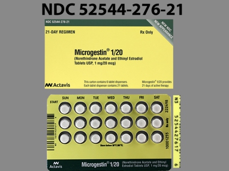 PD 915: (52544-276) Microgestin Oral Tablet by Actavis Pharma, Inc.