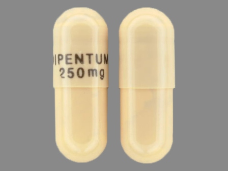 DIPENTUM 250 mg: (53014-726) Dipentum 250 mg Oral Capsule by Ucb, Inc.