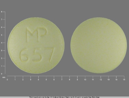 MP 657: (53489-215) Clonidine Hydrochloride .1 mg Oral Tablet by Trupharma, LLC