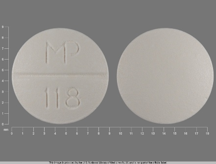 MP 118: (53489-510) Trazodone Hydrochloride 50 mg Oral Tablet by Mutual Pharmaceutical Company, Inc.