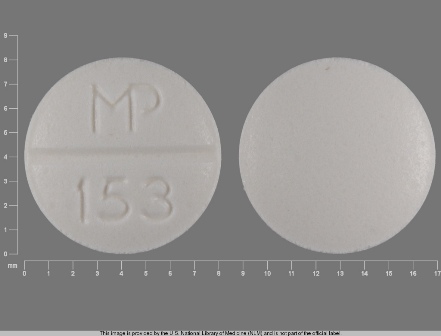 MP 153: (53489-531) Atenolol 50 mg / Chlorthalidone 25 mg Oral Tablet by Mutual Pharmaceutical Company, Inc.