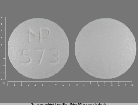 MP 573 round white tablet