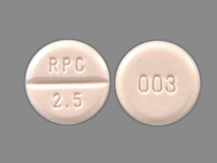 RPC 2 5 003: (54092-003) Proamatine 2.5 mg Oral Tablet by Shire Us Manufacturing Inc.