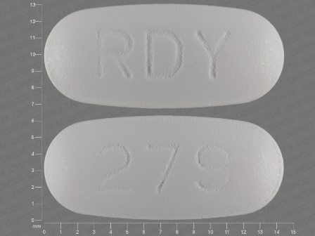 RDY 279: (55111-279) Levofloxacin 250 mg/1 Oral Tablet, Film Coated by Remedyrepack Inc.