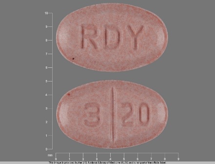 RDY 3 20 oval orange tablet