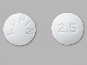 LUPIN 2 5: (55154-4682) Lisinopril 2.5 mg Oral Tablet by Bryant Ranch Prepack