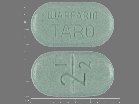 2 1 2 WARFARIN TARO: (55154-4696) Warfarin Sodium 2.5 mg Oral Tablet by Cardinal Health