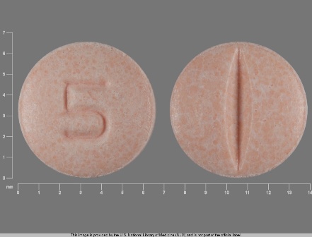5: (55154-4992) Lisinopril 5 mg Oral Tablet by Denton Pharma, Inc. Dba Northwind Pharmaceuticals