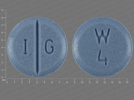 I G W 4: (57237-123) Warfarin Sodium 4 mg Oral Tablet by Citron Pharma LLC