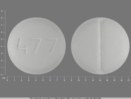 477: (57664-477) Metoprolol Tartrate 50 mg (As Metoprolol Succinate 47.5 mg) Oral Tablet by Remedyrepack Inc.