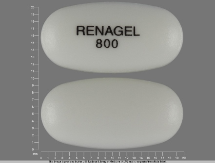 RENAGEL 800: (58468-0021) Renagel 800 mg Oral Tablet by Cardinal Health