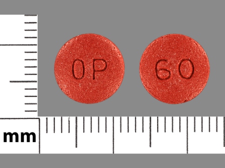 60 OP: (59011-460) 12 Hr Oxycontin 60 mg Extended Release Tablet by Physicians Total Care, Inc.