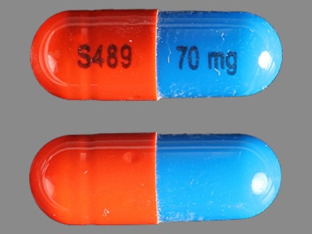 S489 70mg: (59417-107) Vyvanse 70 mg Oral Capsule by Shire LLC