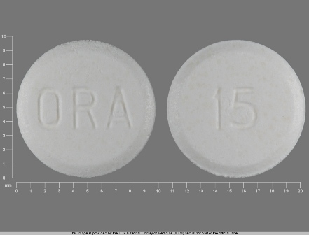 ORA 15: (59630-701) Orapred 15 mg Disintegrating Tablet by Shionogi Inc.