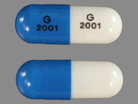 G 2001: (59762-2001) Ziprasidone (As Ziprasidone Hydrochloride Monohydrate) 20 mg Oral Capsule by Greenstone LLC
