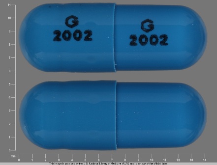 G 2002: (59762-2002) Ziprasidone (As Ziprasidone Hydrochloride Monohydrate) 40 mg Oral Capsule by Greenstone LLC