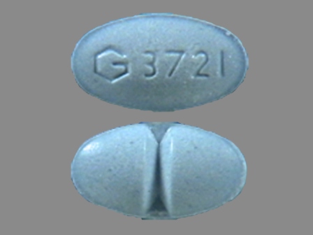 G3721 Blue Oval Pill