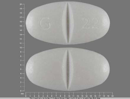 G 22: (59762-5024) Gabapentin 800 mg Oral Tablet by Greenstone LLC