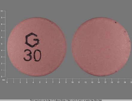 G 30: (59762-6690) Nifedipine 30 mg 24 Hr Extended Release Tablet by Greenstone LLC