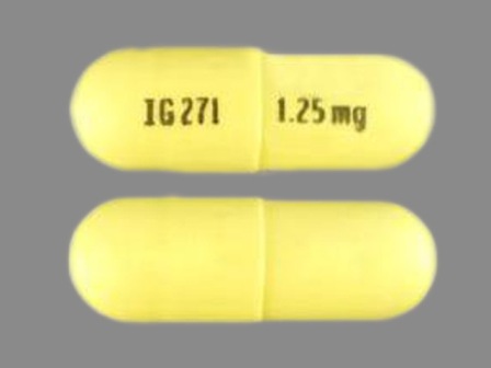 IG271 1 25 mg: (60429-038) Ramipril 1.25 mg Oral Capsule by Golden State Medical Supply, Inc.
