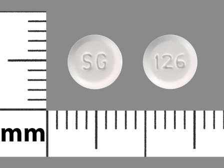 SG 126: (60429-085) Pramipexole Dihydrochloride .125 mg Oral Tablet by Vensun Pharmaceuticals, Inc.