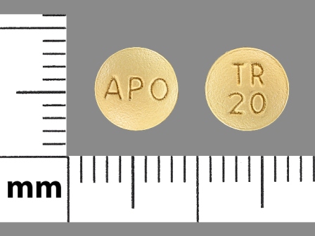 APO TR 20: (60429-103) Trospium Chloride 20 mg Oral Tablet by Golden State Medical Supply, Inc.