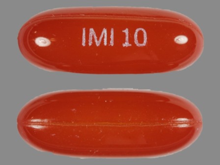 IMI 10: (60429-163) Nifedipine 10 mg Oral Capsule by Golden State Medical Supply, Inc.