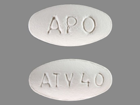 APO ATV40: (60429-325) Atorvastatin (As Atorvastatin Calcium) 40 mg Oral Tablet by Golden State Medical Supply, Inc.