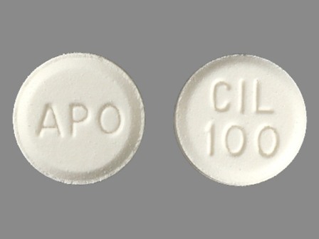 APO CIL 100: (60429-363) Cilostazol 100 mg Oral Tablet by Golden State Medical Supply, Inc.