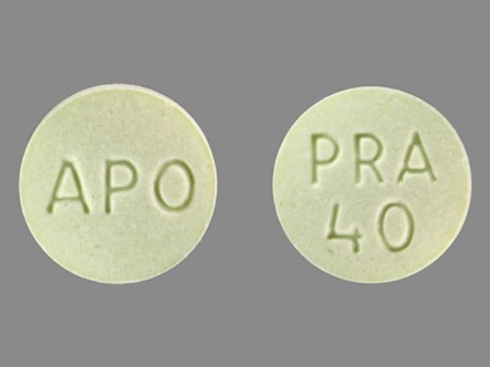 APO PRA 40: (60429-369) Pravastatin Sodium 40 mg Oral Tablet by Golden State Medical Supply