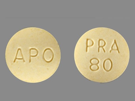 APO PRA 80: (60429-370) Pravastatin Sodium 80 mg Oral Tablet by Denton Pharma, Inc. Dba Northwind Pharmaceuticals