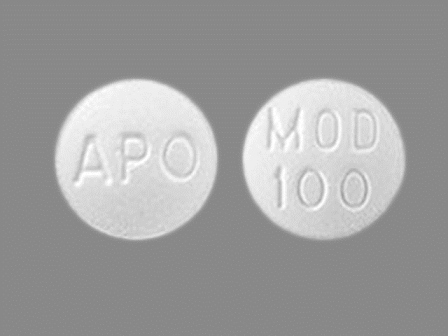 MOD 100 APO: (60429-581) Modafinil 100 mg/1 Oral Tablet by Apotex Corp.