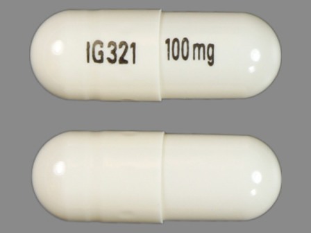 IG321 100mg: (60429-738) Gabapentin 100 mg Oral Capsule by Golden State Medical Supply, Inc.