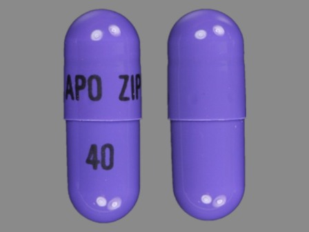 APO ZIP 40: (60429-766) Ziprasidone Hydrochloride 40 mg Oral Capsule by Remedyrepack Inc.
