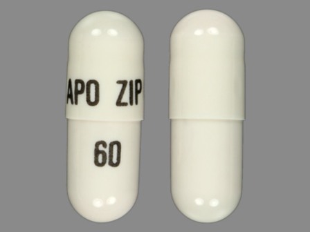 APO ZIP 60: (60429-767) Ziprasidone Hydrochloride 60 mg Oral Capsule by Remedyrepack Inc.